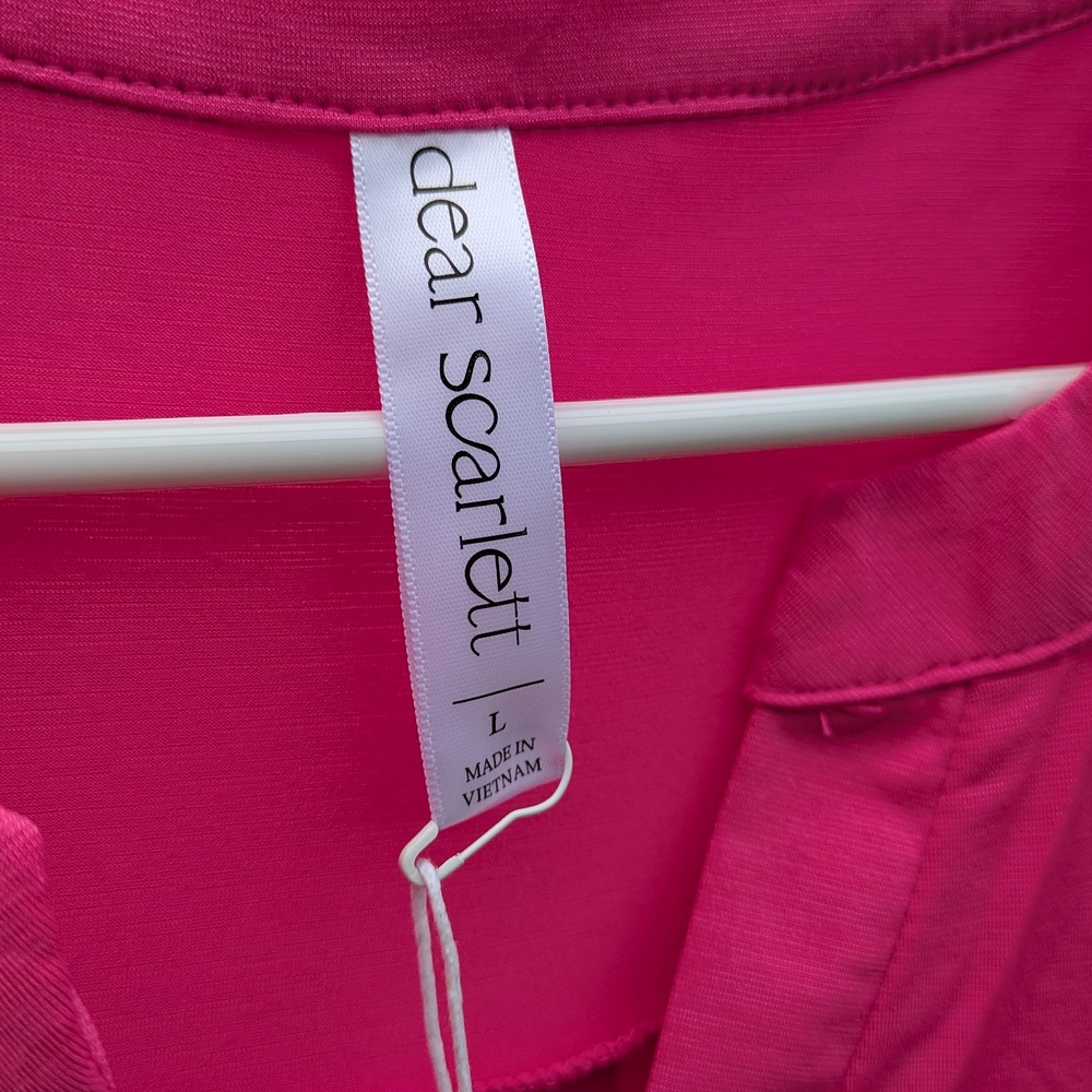 Pink Ruffled Women's Top - Picture 3 of 3